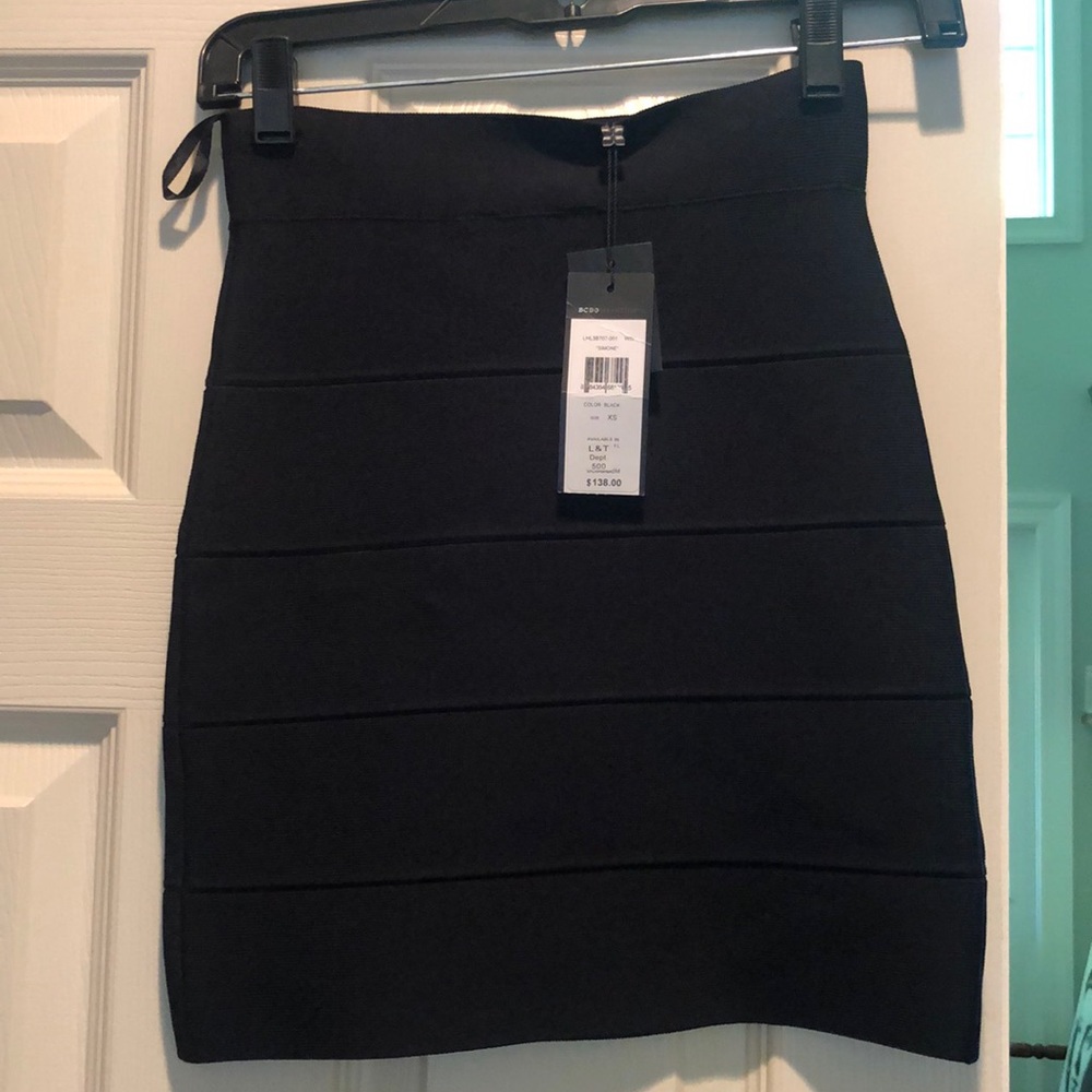 Black rubbed tube skirt - Simone CS Black